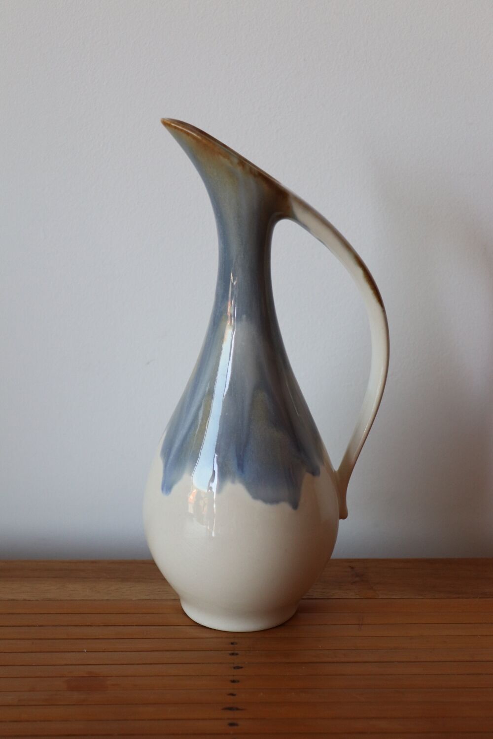 Cloud-stoneware oil pitcher