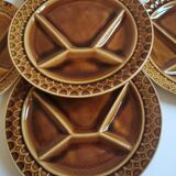 Service of 5 plates with raclette in Sarreguemines