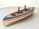 Wooden basin barque from the brand Giraud Sauveur with 2 sailors.