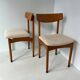 Vintage Scandinavian light wood chair