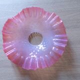 plafonnier rose vintage en verre