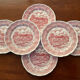 6 assiettes plates style anglais Fontebasso