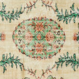 Anatolian handmade vintage rug 276 cm x 175 cm