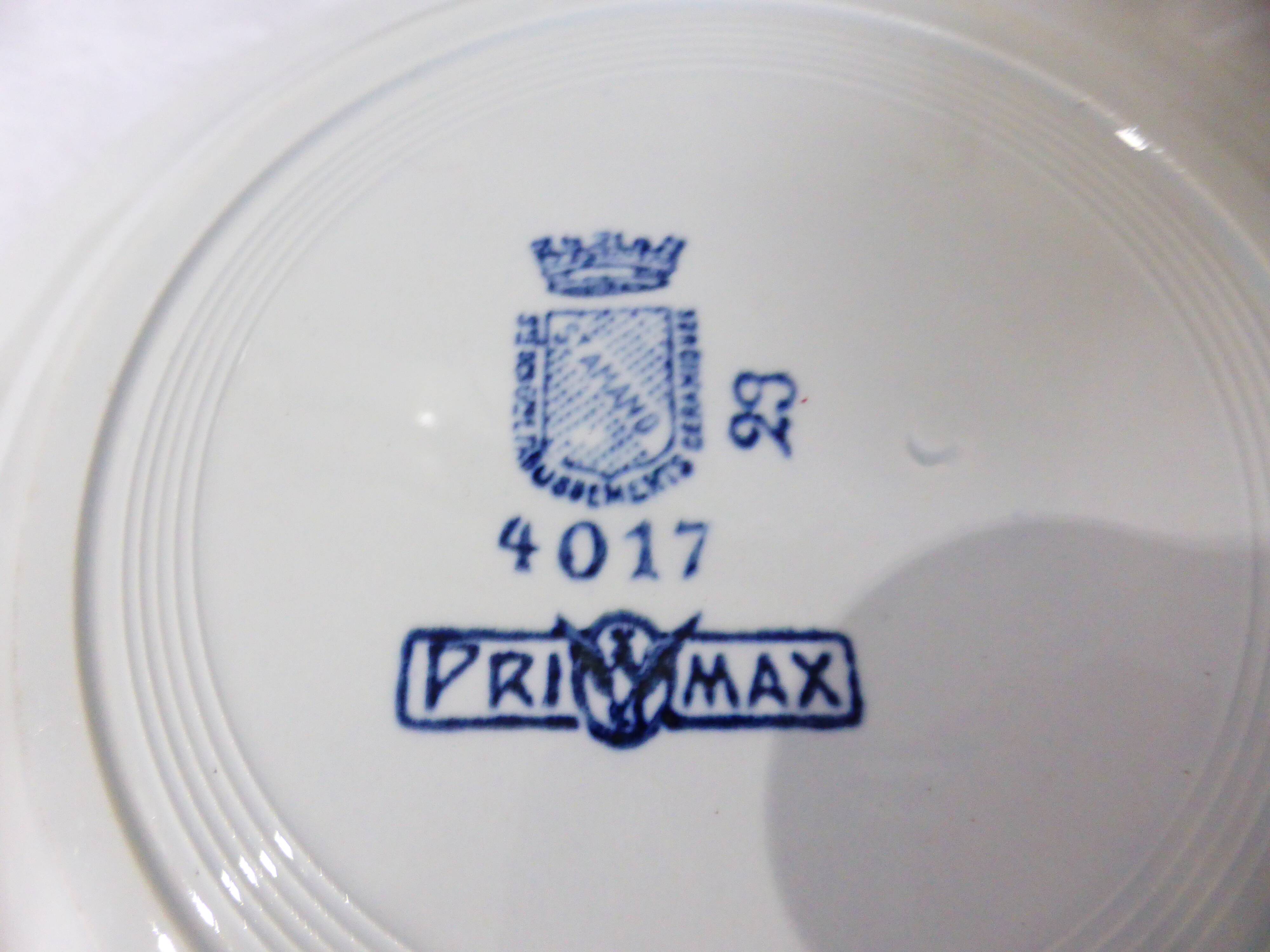 3 vintage soup plates from St Amand, Primax model 211255