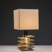 Lampe de table avec base en verre de Murano années 1960