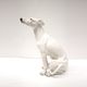 Vintage Italian design hand painted ceramic dog