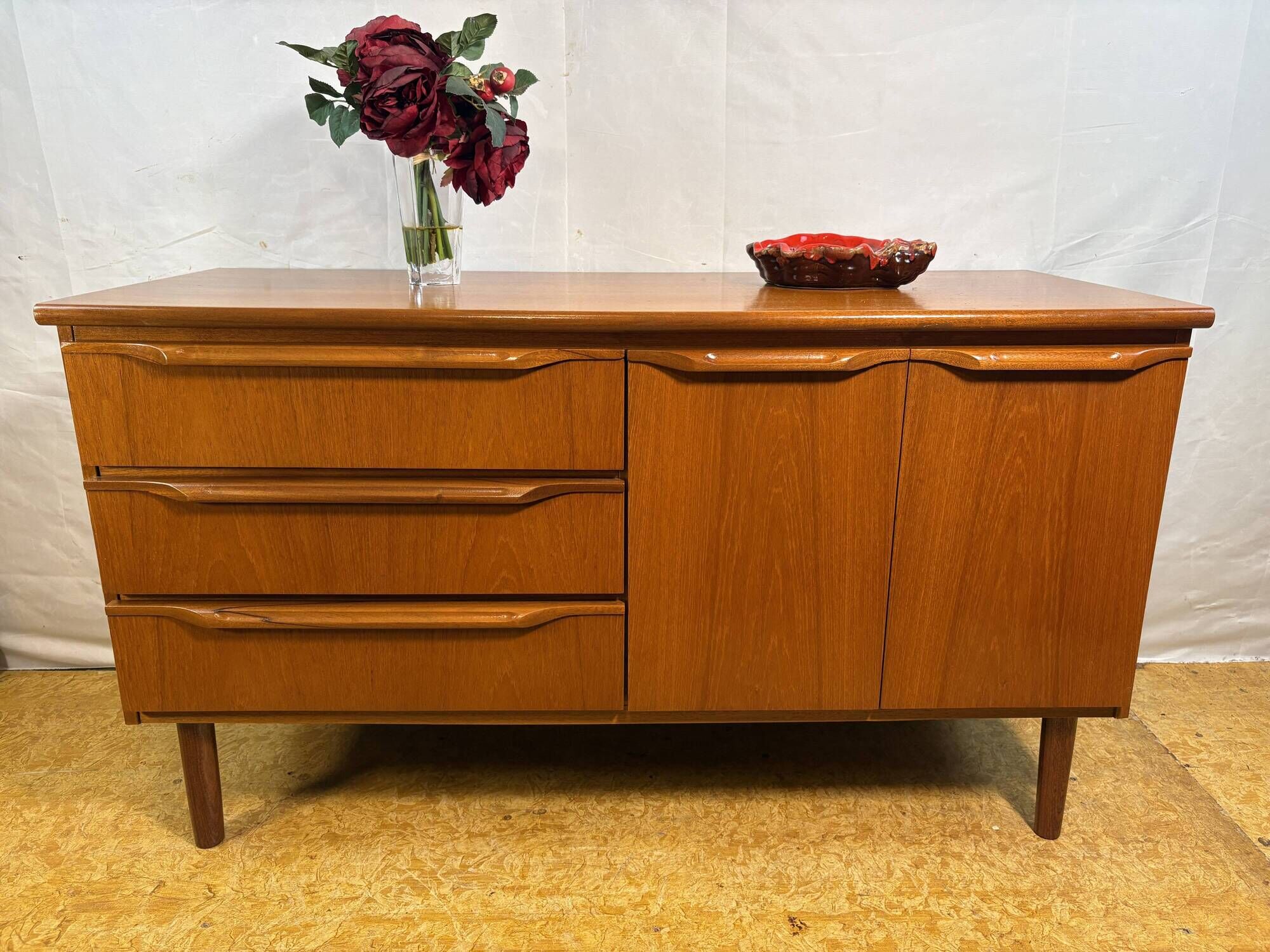 Mid Century Retro Vintage J.S. Sakol Teak Sideboard – 1960s–1970s  Scandina