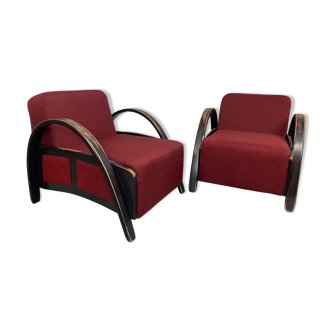Art Deco style armchairs