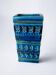 Rimini blue ceramic vase by Aldo Londi for Bitossi, Italy, 1960s