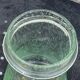 Olive or pickle jar in Biot bubble glass, hand-blown