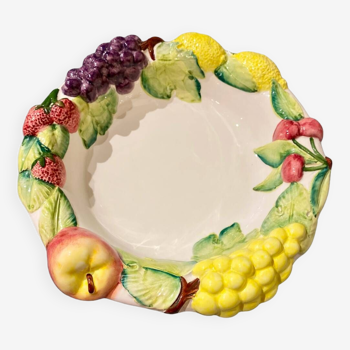 Dish / salad bowl / fruit bowl in Italian slip