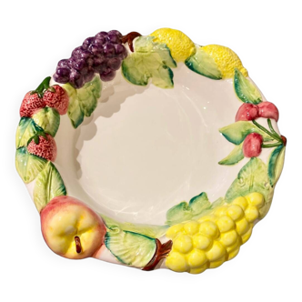 Dish / salad bowl / fruit bowl in Italian slip