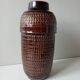Large floor vase Jasba West Germany 42 cm – Fat Lava brown 1960s