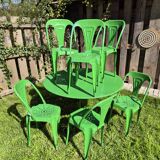 Joseph Mathieu garden table and chairs set