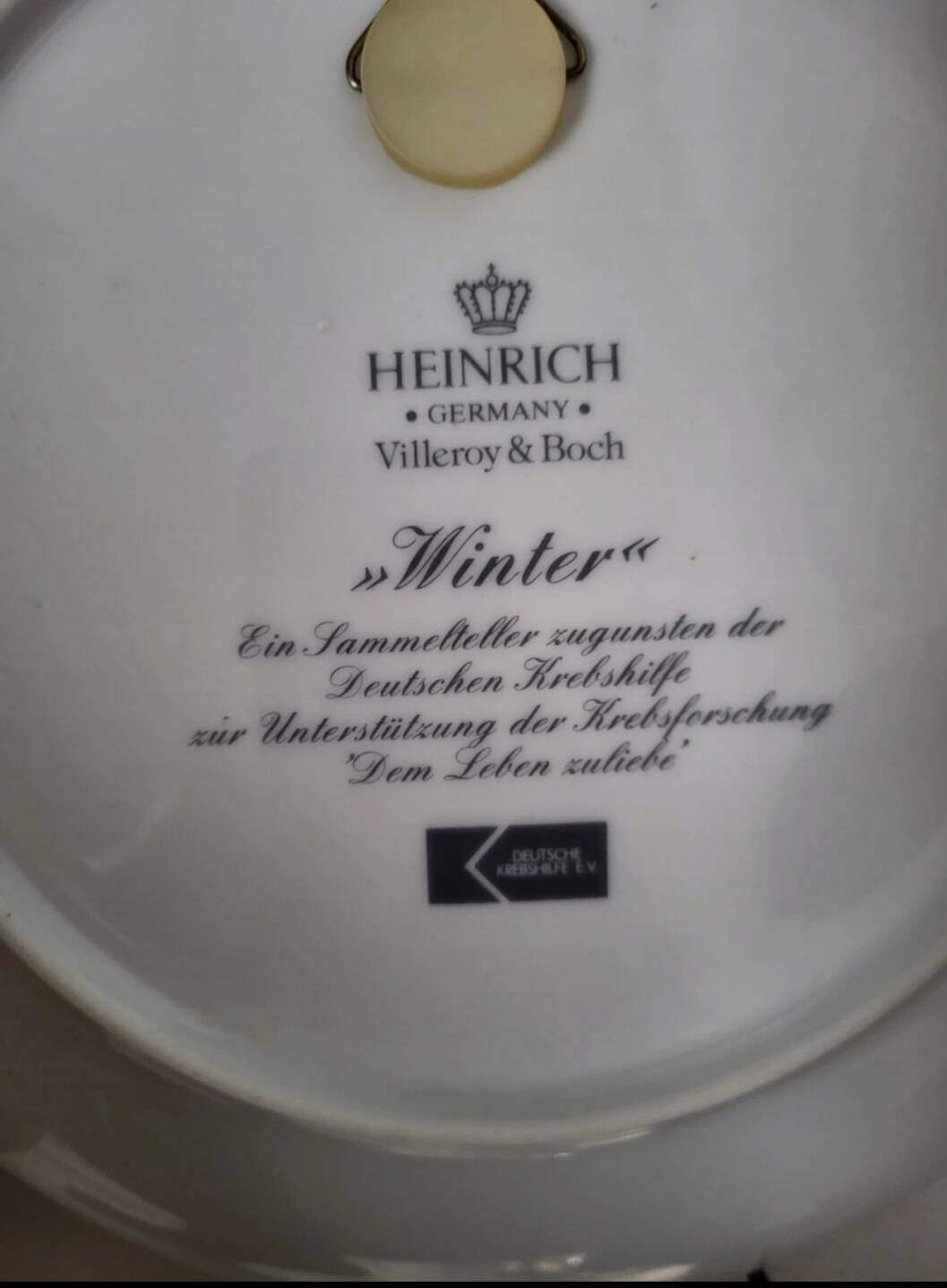 Villeroy & Boch Winter decorative plate