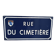 Old street sign "Cemetery Street"