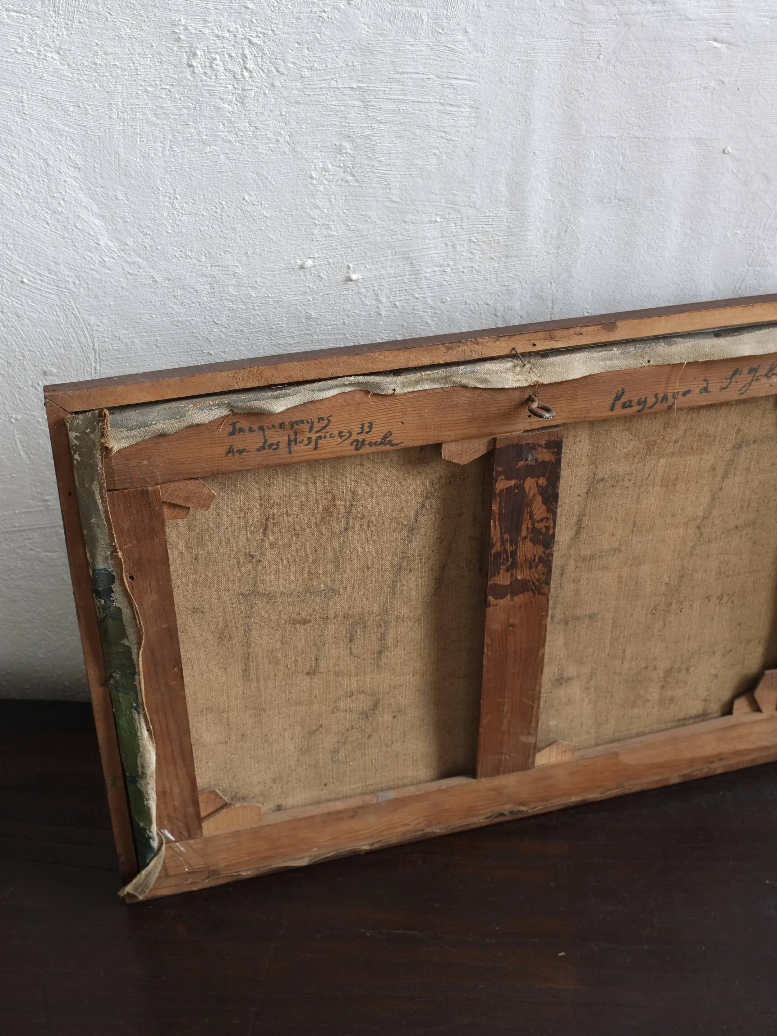 Wabi sabi landscape painting | Oil on canvas | 1920s | Belgium