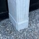 Louis XVI style fireplace in white Carrara marble, circa 1880.
