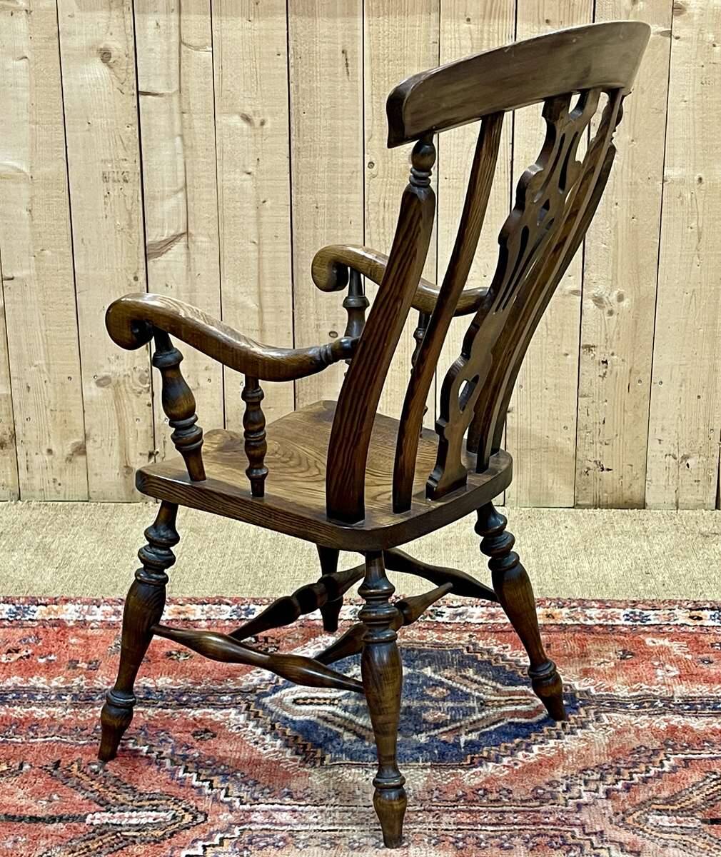 1950s English ash armchair