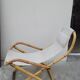 Vintage bamboo deck chair armchair 1950s Italy