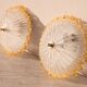 Set of 2 Charming Italian Yellow Murano Glass Ceiling Fixture, Murano, 1970
