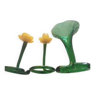 Flower candle holders