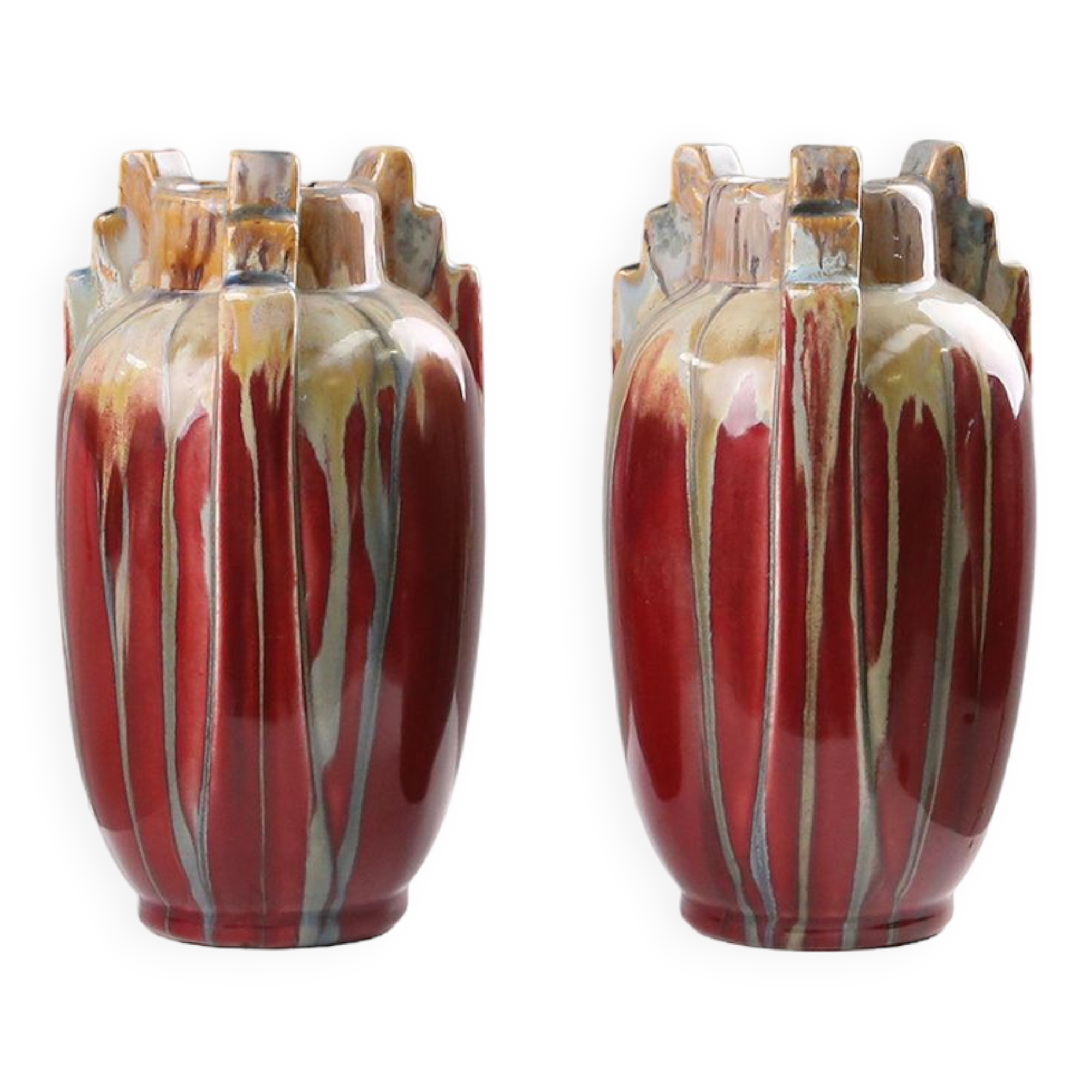 Set of Art Deco ceramic vases 1930