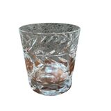 Set of four crystal whiskey glasses