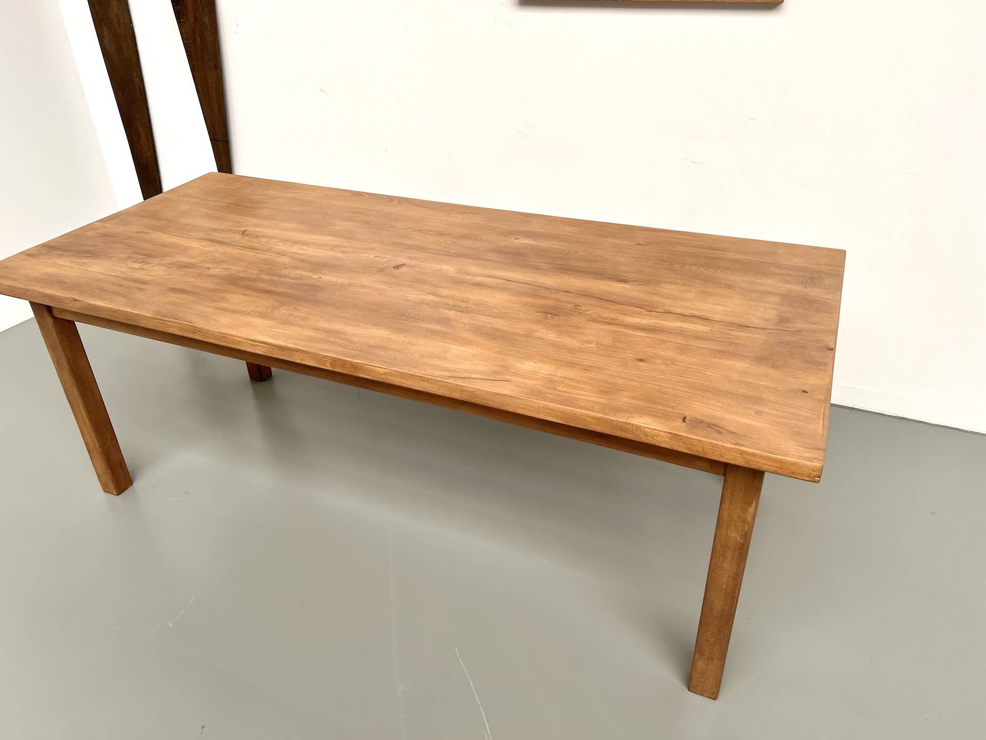 Solid beech farmhouse table