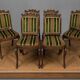 Suite de six chaises d’époque Charles X, en palissandre finement marqueté
