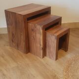 Vintage teak nesting table