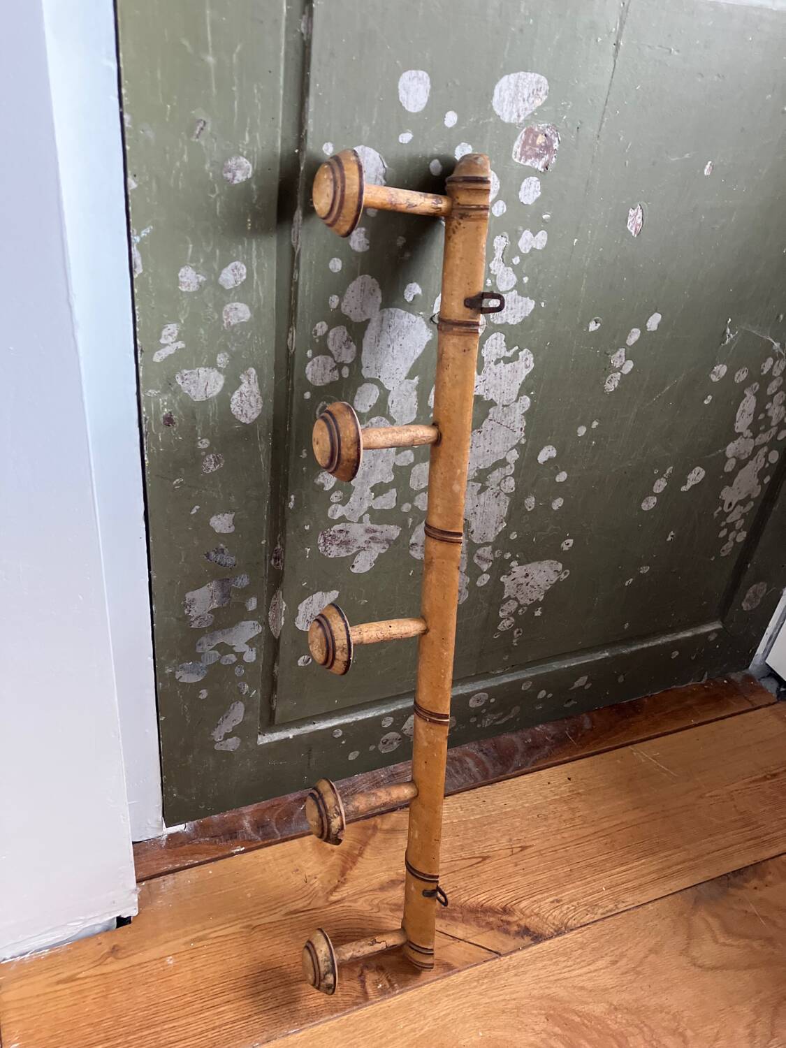 Large wooden coat rack