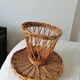 Duo of rattan coffee tables