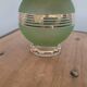 50s lamp with granite glass and gold trim
