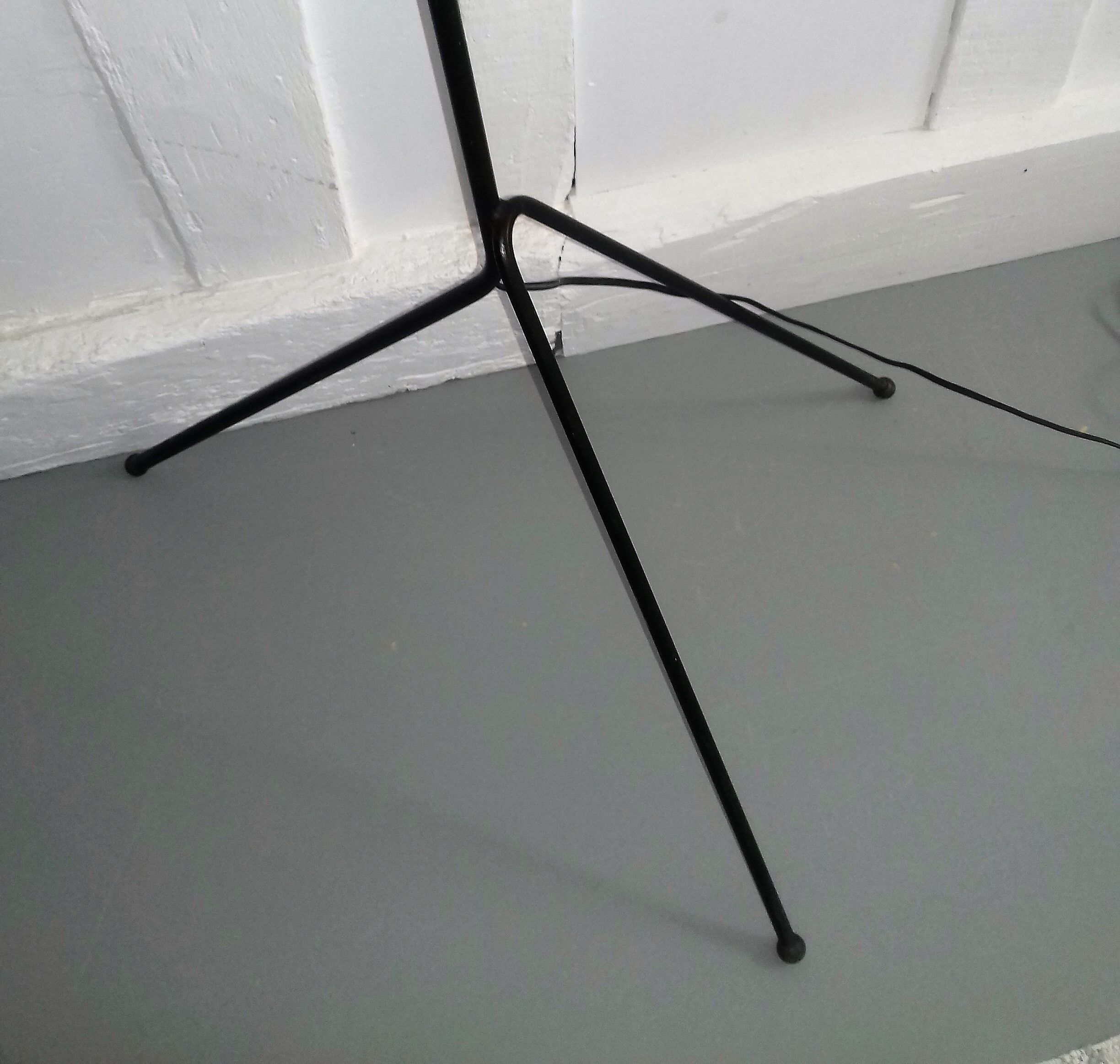 Tripod floor lamp from the 1950s