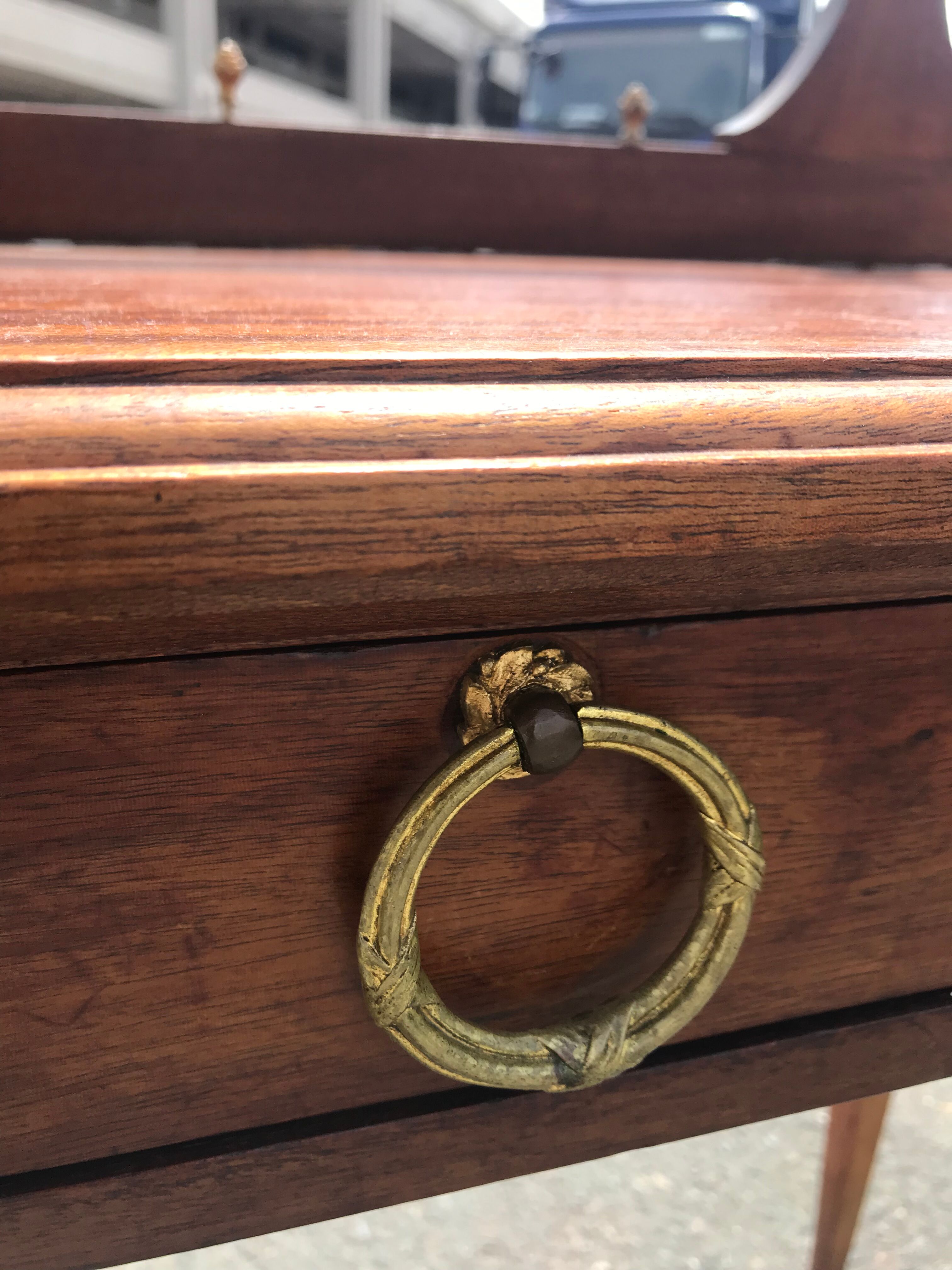 Coiffeuse Louis XVI acajou