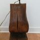 Solid wood floor lamp carved 50s