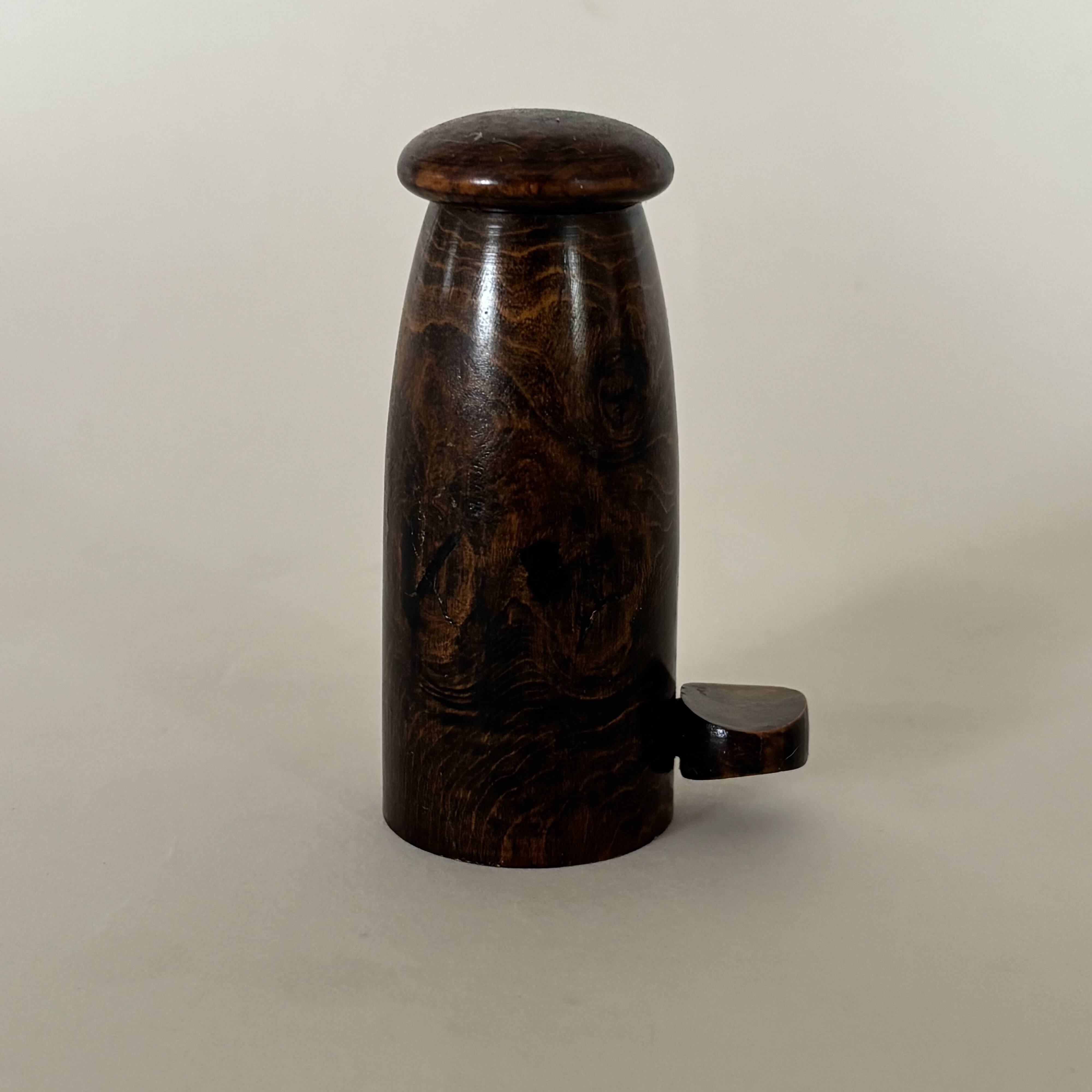 Pepper mill in elm burl