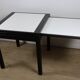Modular bi-colour table by Bernard Vuarnesson - 1980s
