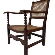 Art Deco easy chair minimalist oak wicker minimalist design
