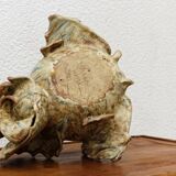 Fantastic creature in Saint Amand sandstone, signed Nadia Chiodi