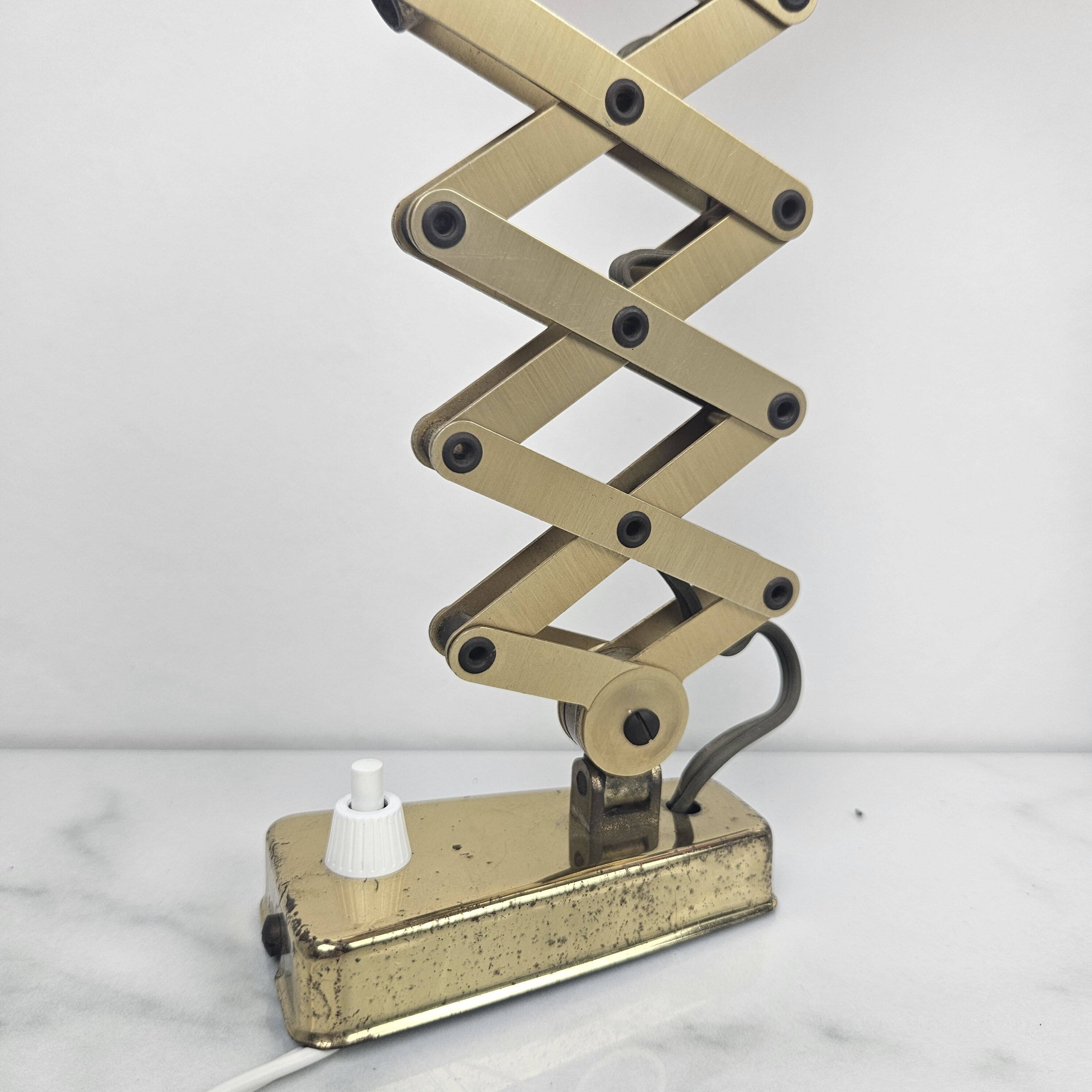 Pair of Italian Mid-Century Scissor Wall Lamps, 1950's