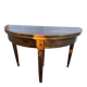 Table half-moon in solid walnut