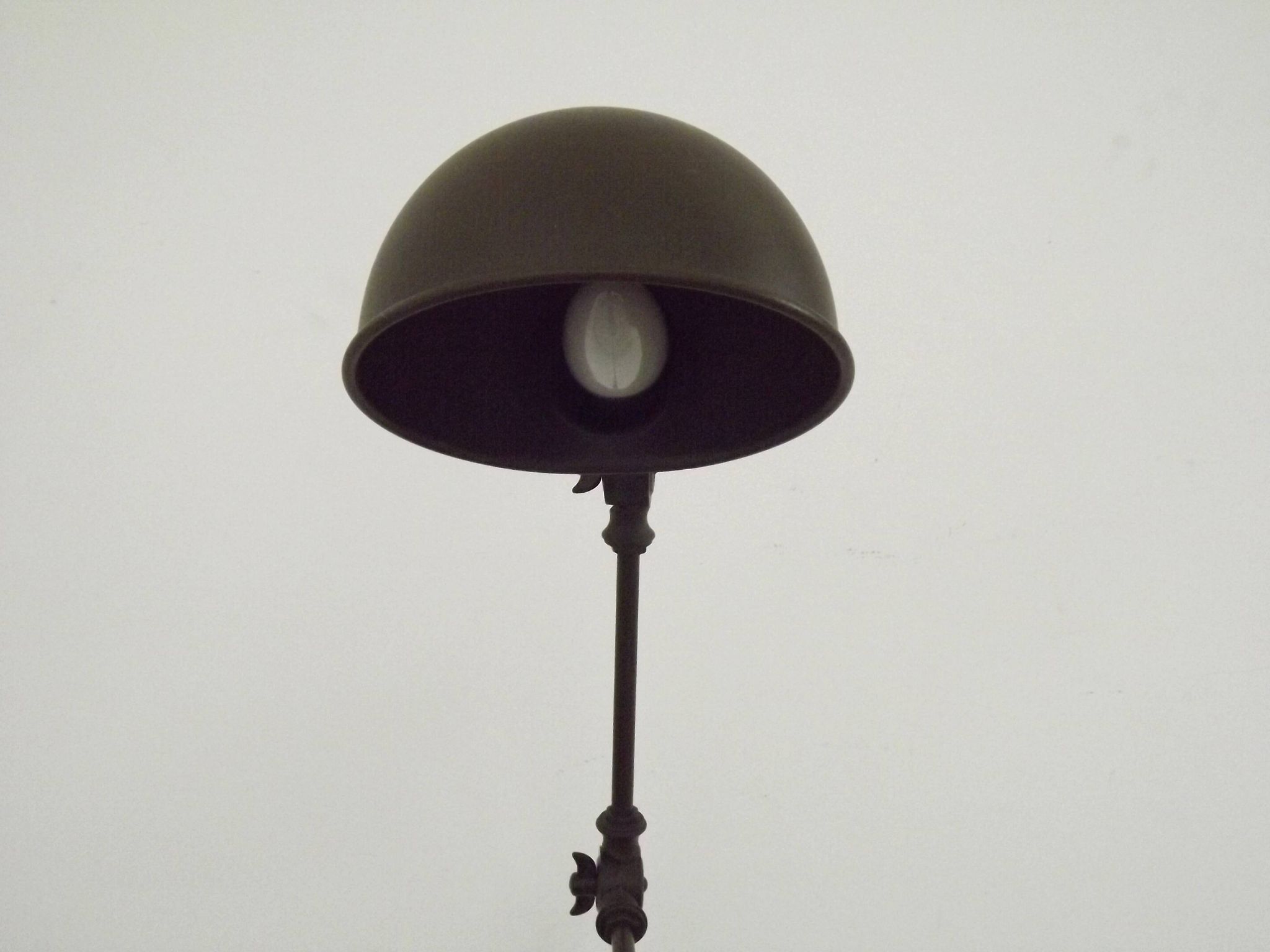 French Vintage Retro Anglepoise Adjustable Desk Lamp In Olive Green Metal 4946