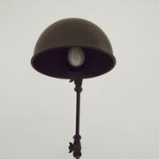 French Vintage Retro Anglepoise Adjustable Desk Lamp In Olive Green Metal 4946
