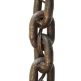 Chain link lamp base, 1950s