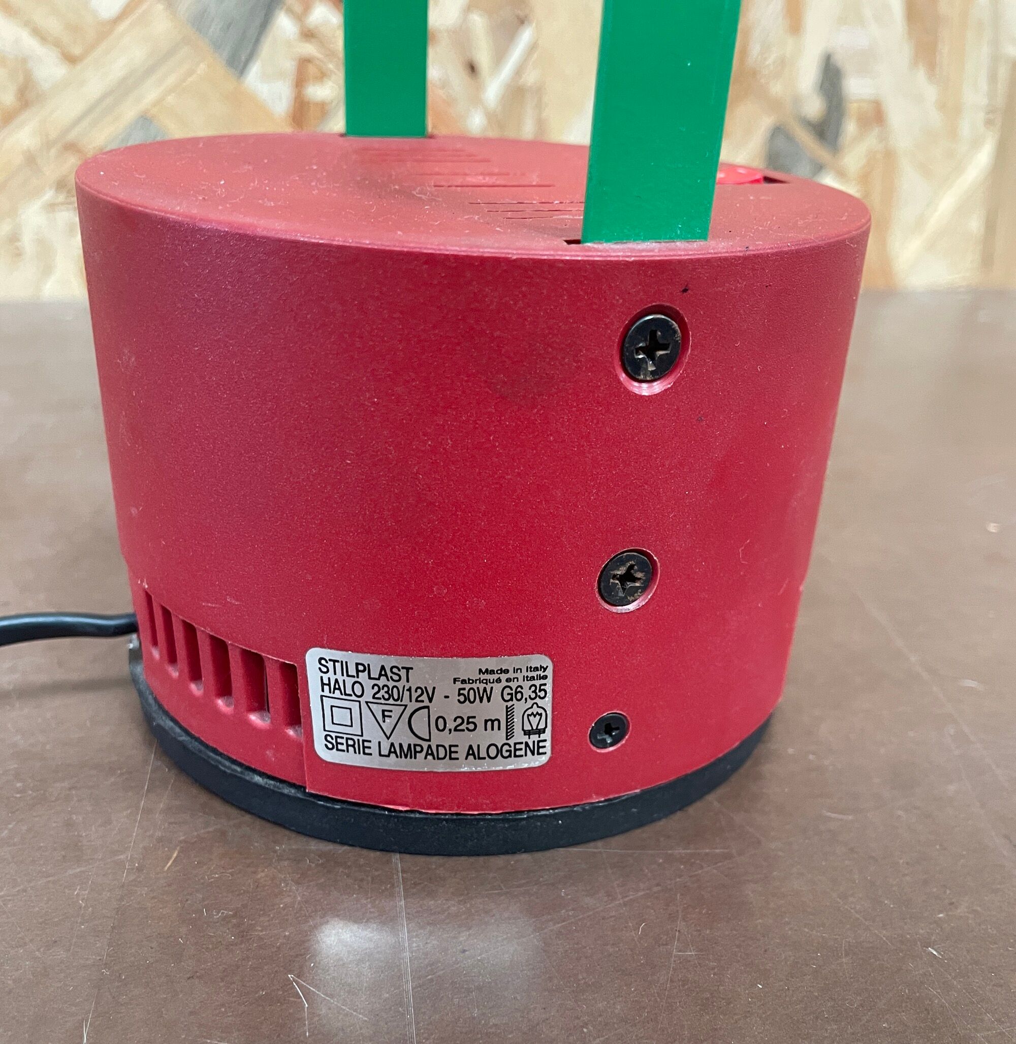 Desk lamp with pendulum Stilplast 1980s