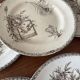6 dessert plates iron earth sepia Grand Dépôt Earthenware