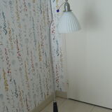 Retro white glass floor lamp