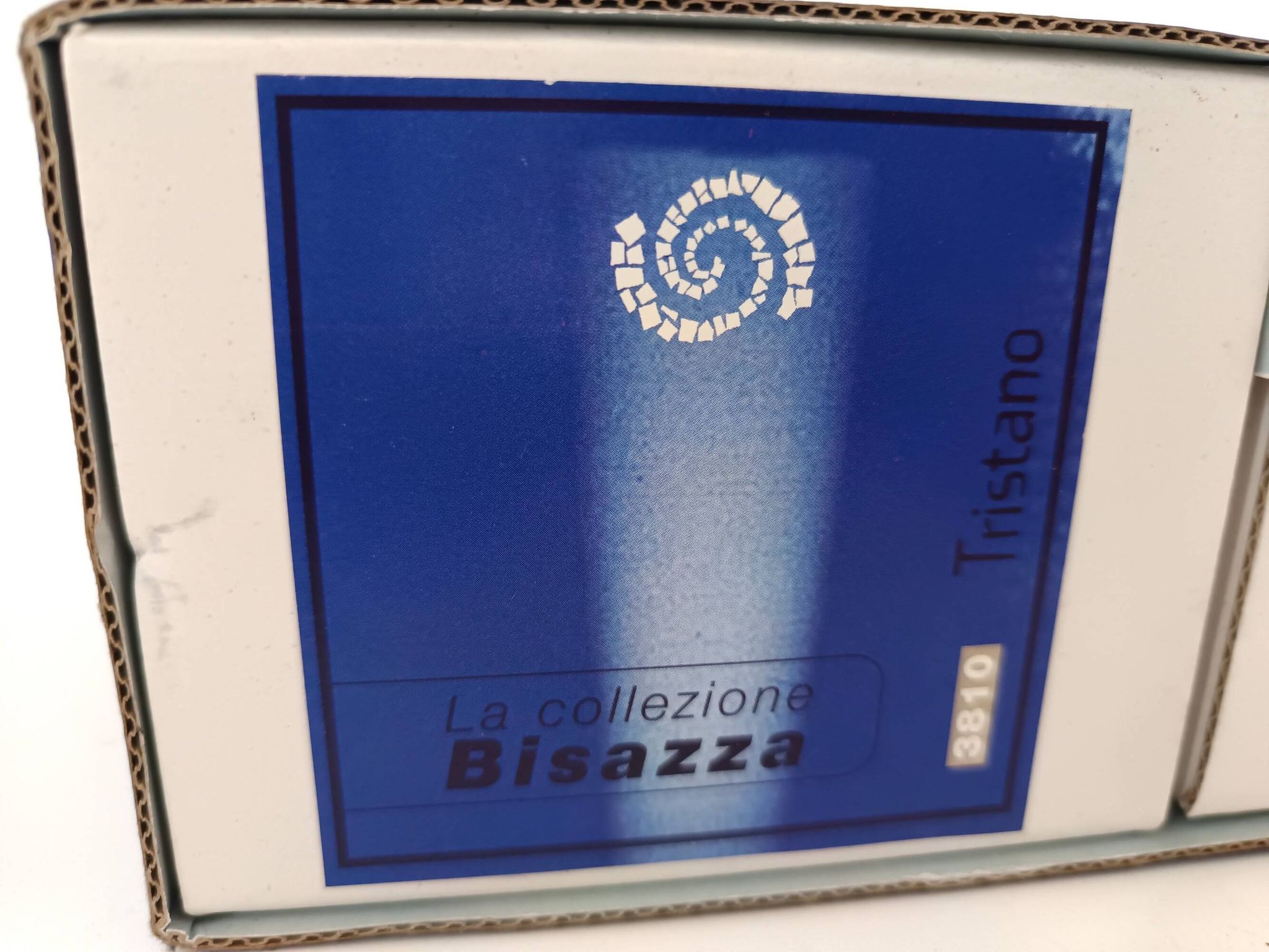 Pair of Blue Murano Glass Flutes by Bisazza & Rotella, Italy 2000